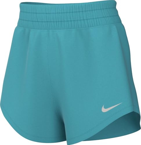 Nike One Dri-Fit Shorts Mit Mittelhohem Bund Und Futter Für Damen (Ca. 7,5 cm), Dusty Cactus/Reflective Silv, DX6010-345, S