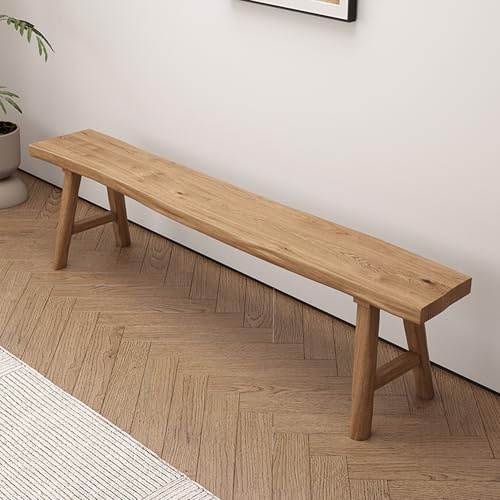 WXZXWXZX Sitzbank Flur Holzbank Rustikal Küchenbank Eckbank Esszimmer Garderobenbank Esszimmerbank für Küche Eingang Wohnzimmer(160cm(63in))
