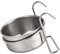 Dog Crate Bowl, Stainless Steel Kennel Water Bowl Hanging, No Spill Dog Food Feeder with Holder for Feeding Cats, Kennel Water Hanging