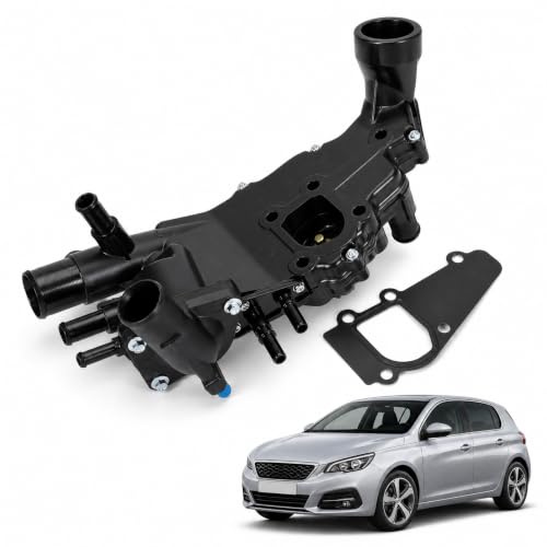 Attisfiera - Termostato líquido refrigerante sensor 2 pines 83°C 9643211880 9643212480 para Berlingo C4 C5 Xsara 307 406 607 Partner 2.0L gasolina incluye sello sensor temperatura kit de instalación