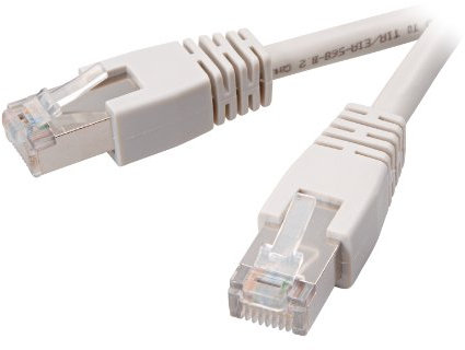 Vivanco Cat 5e Netzwerkkabel 1:1 verschaltet, RJ45 Stecker 0.5 m grau