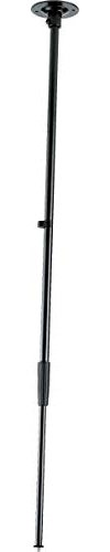 K&M Ceiling Mount Microphone Stand - Black Steel - Telescopic Base - 860 to 1560 mm - 3/8 Threaded Connector
