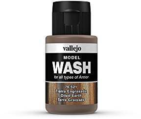 Vallejo 35 ml, Wash-Farbe für Modellbau Oiled Earth