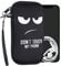kwmobile Handytasche für Smartphones M - 5,5 - Neopren Handy Tasche Hülle Cover Case Schutzhülle - Don't Touch My Phone Weiß Schwarz - 15,2 x 8,3 cm Innenmaße