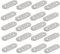 sourcing map 20 Stück 40x16x2mm Edelstahl Gerade verbinden Ausbessern flache Reparaturplatten de