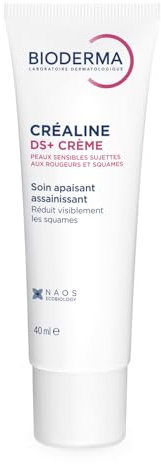 BIODERMA Sensibio DS+ Creme - beruhigende und klärende Pflege, gegen Rötungen und schuppige Haut - empfindliche Haut - von Dermatologen empfohlen - Tube 40 ml
