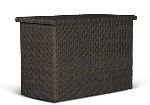 Beauty.Scouts Kissenbox Sally Rattan Vintage braun Kissenbox Polsterbox Polstertruhe Auflagenbox Aufbewahrungsbox Gartenzubehör mit Gasfeder