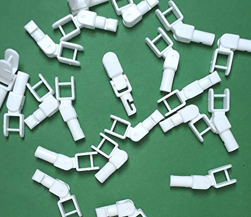 Asia Buy Blind Parts Vertical Blind Carrier Angled Clip/Hook/Stem - 5 pcs - No Carrier (10)