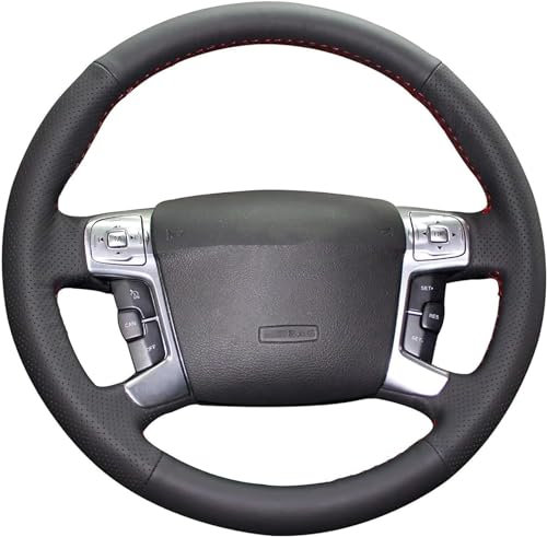 Shining wheat Handgenähte Lenkradhüllen für Ford Mondeo MK4 2007-2012 S-Max 2008