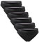DANISH ENDURANCE Damen Slip aus Bio-Baumwolle, 6 Pack, Schwarz, Unterhose Bikini-Schnitt (Schwarz, Large)