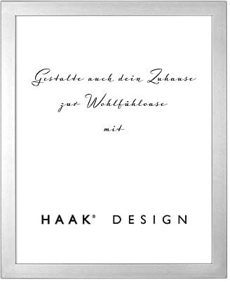HaakDesign Bilderrahmen Tokio in Alu geschliffen 45 X 55 cm schlicht modern