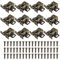 Door Catches,12pcs Double Roller Cupboard Door Latch Hardwarewith Screws for Home,Cabinet,Furniture (Bronze)