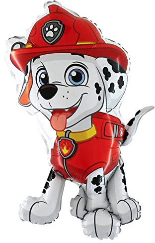 Ballonheld Folienballon Paw Patrol Marshall ca. 80cm heliumgeeignet lange Schwebezeit Kinderballons