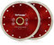 GoYonder Super Thin 7 Tile Cutting Discs, 180mm Porcelain Cutting Disc Porcelain Blade for Cutting Ceramic Or Tile, Diamond Blade for Angle Grinder (7in (180mm)-Red 2PCS)