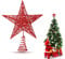 Stern Christbaumspitze, Baumspitze Weihnachten, Metall Design Glitzer Christbaumspitze Stern, Stern-Spitze für Weihnachtsbaum, für Festliche Weihnachten zu Hause Weihnachtsbaum Deko