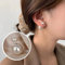 Aneneiceera Vintage Pearl Ear Jacket Earring Silver Pearls Stud Earrings Wedding Pearl Jacket Earring White Pearls Front Back Earrings for Women