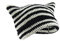Crochet Hats for Women Cute Cat Ears Beanie Vintage Beanies Women Fox Hat Grunge Accessories Slouchy Knitted Beanies (Black+White)