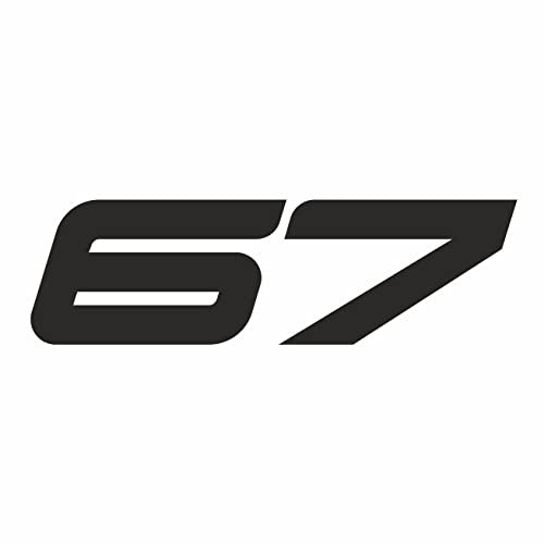 AMA SHOP Adesivo Prespaziato numeri stile racing personalizzabile |Sticker per Casco, Moto, Camper,Barca | autoTuning |