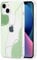 DEFBSC Compatible with iPhone 15 Case, Transparent Color Mix Aesthetic Design Soft TPU Bumper Slim Thin Shock-Absorbing Protective Phone Cover - Green
