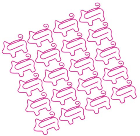 Lurrose 40stücke Bunte Schweinchen Büroklammern Kreative Papierclips Für Schule Und Büro Organisation Von Dokumenten Und Dekorativ