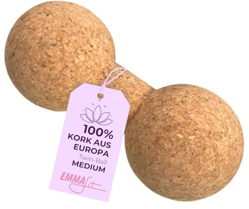 Kork Yoga Twin-Ball Big: 19 x 10 x 10 cm