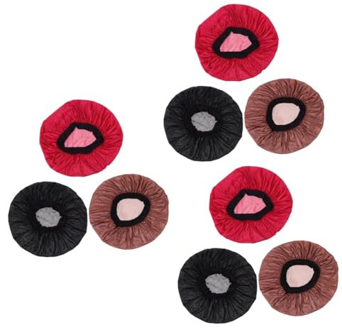 FRCOLOR 9pcs Polyester Headbands for Women Comfortable Elastic Sleep Cap Wide Head Wraps