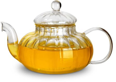 Charbrew 800ml Pumpkin Glass Teapot