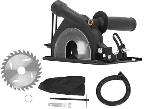 Verstellbare Winkelschleifer Schutzabdeckung für 100 Bis 125 Mm Winkelfräse, Winkelschleifer Halterung aus Eisen und ABS Materialien (Satz 3)