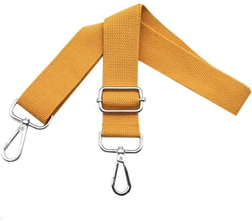 Taschengurte zum Wechseln Schultergurt Tasche - Taschengurt Verstellbar Breit 3.8cm mit Silber Karabiner, Tragegurt für Handtaschen Damen Taschenband, Umhängegurt Taschen, Orange, Q1