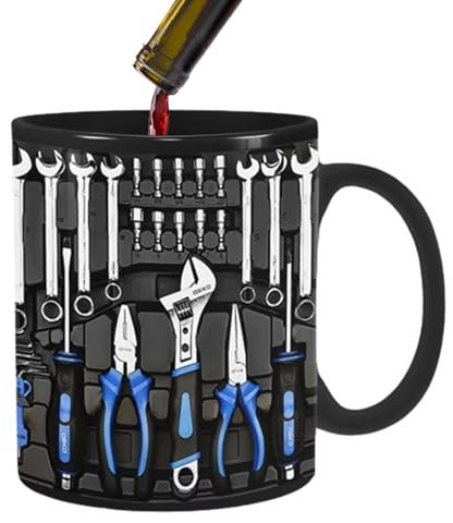 Taza De Café Con Forma De Caja De Herramientas, Taza De Caja De Herramientas De Mecánico En, Taza De Café De Cerámica Con Asa, Regalos Divertidos De Mecánico Para Ingenieros