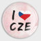 Kühlschrankmagnete mit Aufschrift I Love Czech Republic, kleine Glasmagnete, patriotische Nationalflaggen, runde Magnete für Kühlschrank, Schule, Zuhause, Küche, Büro, Klasse, Whiteboards,