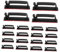 PHENOFICE 25St Netzkabelclip drahtbinderücken tucking belt Kabelschelle kabelmanagement cable clamp Kabelhalterung Drahtklammern kleben Kabelführungsklemmen Drahthalterklemme Plastik Black