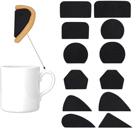 ChenYuehao 12Pcs Practical Small Mug Handle Forms Useful Pottery Ceramic Molds Durable Pottery Tools Mug Handle Molds for Pottery, Ceramic Tools