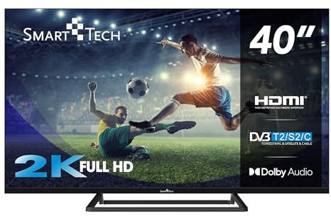 Smart Tech 40FN01V3 Full HD LED TV 40 Pouces (101cm) Triple Tuner Dolby Audio H.265 3xHDMI, 2xUSB