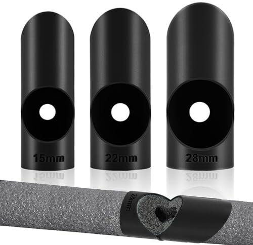 3 Stück Gehrungslade Rohrisolierung, Rohrisolierungsschneider, Schaumstoff-Rohrschneider, Schneidwerkzeug Für Rohrisolierungsschaum, Genaue Schnitte Pipeline Isolierung Jacke, Für 15 mm,22 mm,28 mm