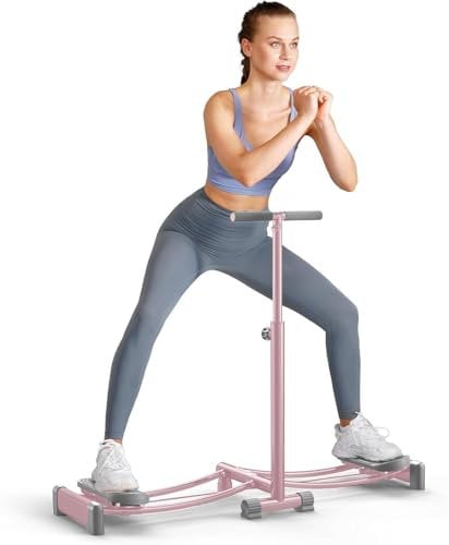 Skimaschine, Simulierter Skitrainer, Höhenverstellbare Skimaschine Trainingsgerät für Beine und Beckenbodenmuskulatur, Spaßiges Cardio-Fitnessgerät