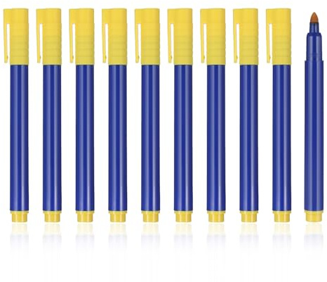 SHENGYIG Falschgeld Prüfer, 10 Stück Falschgeld Prüfer Stift | Blau Stift Geldscheinprüfer, Flexibel und Tragbar Geld Kontrollstift, für Echtheitsprüfung von Banknoten