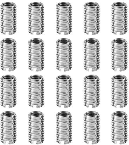 HJZHII Lot de 20 écrous de réduction de fil Écrous de réparation pour homme et femme Adaptateur de filetage Manchon 303 Acier inoxydable Réducteur Écrou d'insertion Filetage Écrou d'insertion de
