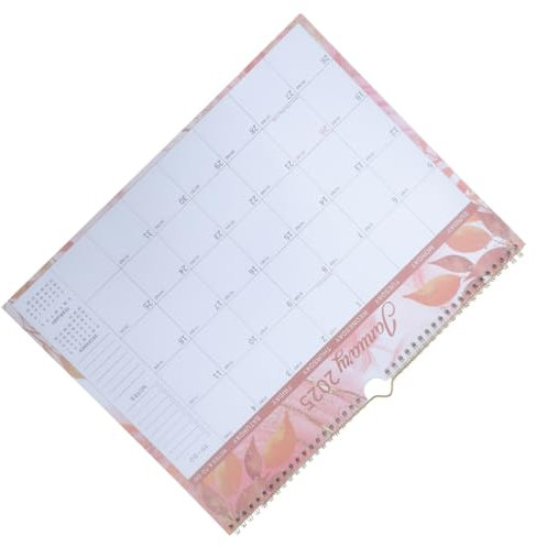 DOITOOL Kreativer Wandkalender Gebunden Kleiner Kalender Wandplaner Spiral- Büro Wandkalender Hängenden Kalender Montiert Kalenderwand Hängekalender 2025 Büro Schule Papier