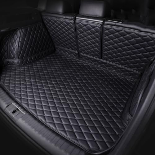 CXZTY Car Leather Cargo Liners for Toyota FJ Cruiser 2007-2023, Full Coverage All Weather Rear Trunk Liner Mats Protector Boot Mats,Allblack