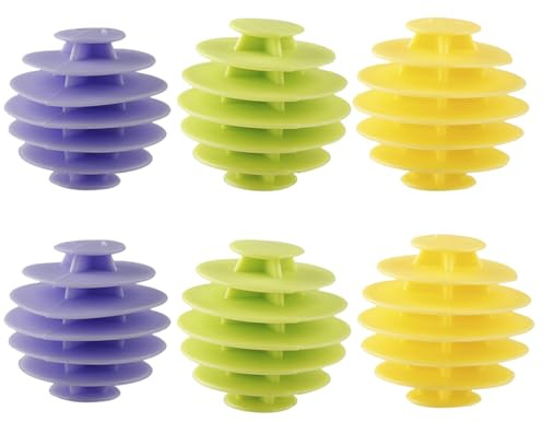 Wellrun 6pcs Tumble Laundry Balls,Anti-Static Lint Remover Balls,Reusable Dryer Balls for Clothes,Reduce Wrinkles and Tangling