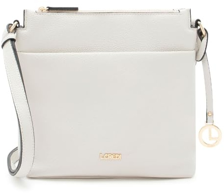 L.CREDI Umhängetasche Schultertasche Ella Crossbodybag Light Gray hellgrau