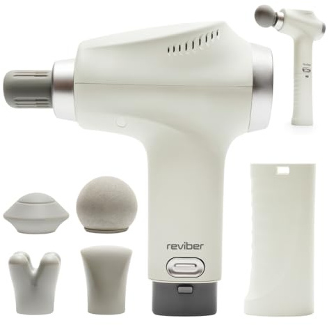 Reviber Deep Tissue Percussion Massage Gun with Long Reach Handle