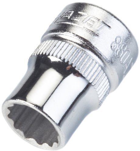 Hazet 880AZ-3/8 Douille carré creux 10 mm/profil traction à 12 pans extérieurs Taille 3/8 longueur 25 mm