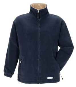 Planam 0347056 Outdoor Stream Fleecejacke, Marine/Camel, Größe XL