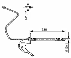 Bosch 1987481162 Brake Hose