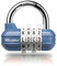 Master Lock 1534EURD Cadenas à Combinaison, Couleur Aléatoire, 5,9 x 6,4 x 2,6 cm