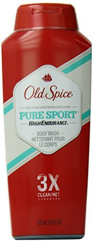 Old Spice High Endurance Pure Sport Scent Men's Body Wash 18 Fl Oz (Pack of 6) by Old Spice
