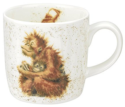 Portmeirion Orang-Utan-Tasse, Knochenporzellan, Tasse, 310 ml