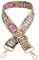 ZYLDK Mode Damen Taschengurt Bunter Schultergurt längenverstellbarer breiter Tragegurt Schultergurt für Handtaschen 78-140cm Schultergurt für Handtaschen DIY Zubehör